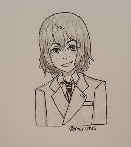 Akechi Goro (with freckles)